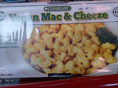 cedarlane vegan mac & cheese front packaging