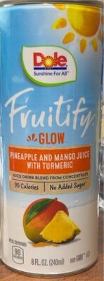 Dole Fruitify Glow Pineapple and Mango Juice with Tumeric