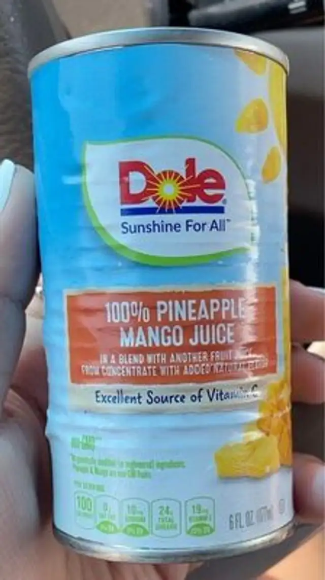 100% pineapple Mango juice