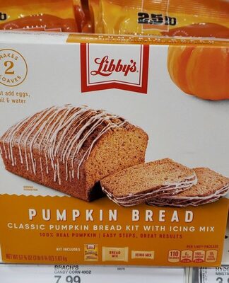 Pumpkin bread front packaging