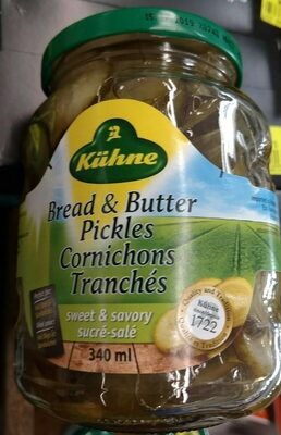 Cornichons tranchés