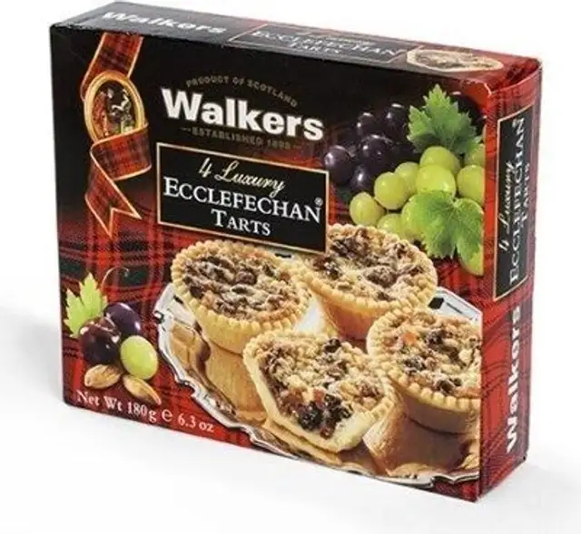 Walkers luxury ecclefechan tarts front packaging