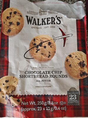 Chocolate Chip Shortbread Rounds