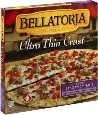 Ultra Thin Crust Sweet Italian Sausage Pizza