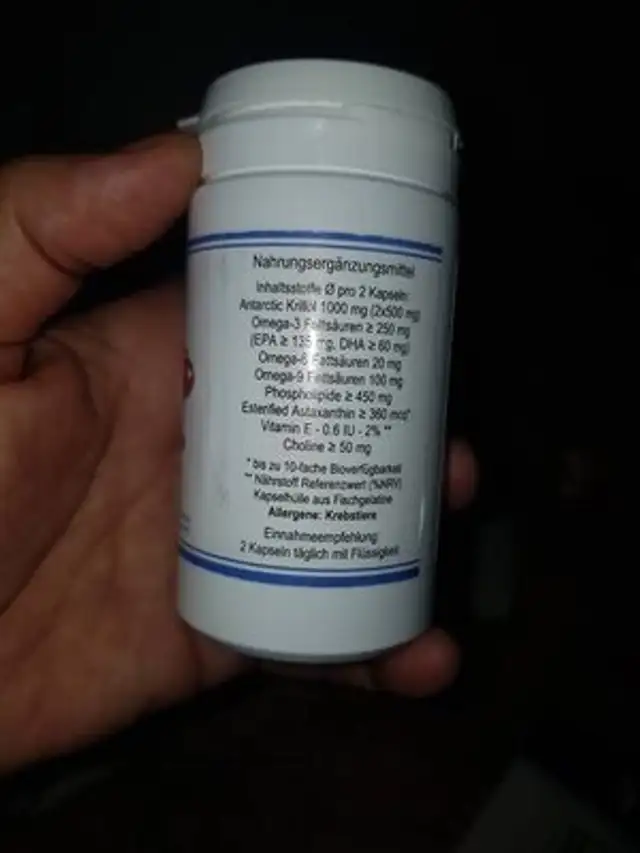 Unknown nutrition facts table
