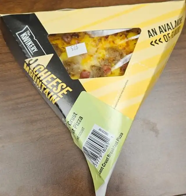 Croissant crust breakfast pizza front packaging