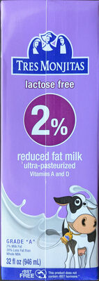 lactose free reduced fat milk ultra-pasteurized