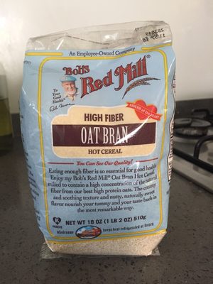High fiber oat bran hot cereal