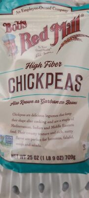 Chickpeas front packaging