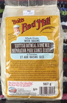 Préparation pour Scones Écossais à l’avoine et aux raisins