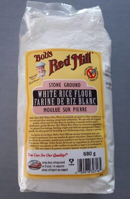 Farine de riz blanc front packaging