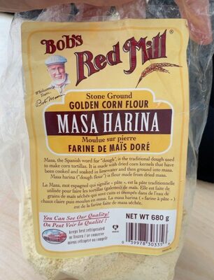 Masa harina front packaging