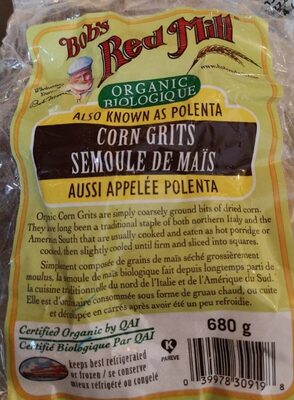 Gluten Free Polenta Corn Grits