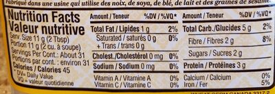 Germe de blé nutrition facts table