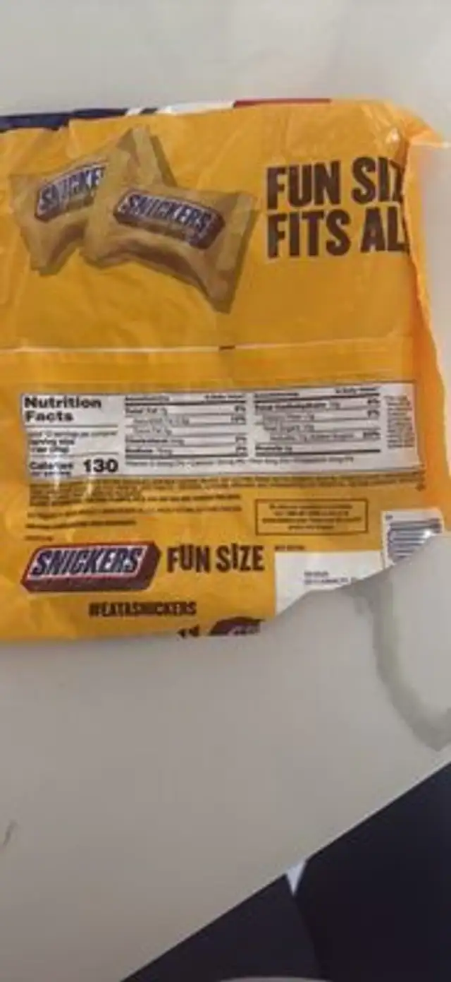 Crunchy Peanut Butter nutrition facts table