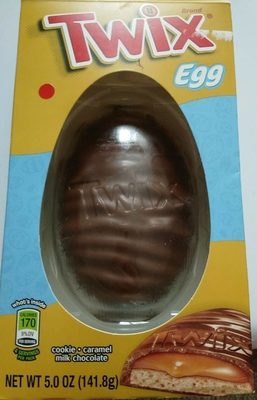 Caramel, milk chocolate egg cookie, caramel, milk chocolate front packaging