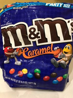 Sealed Caramel M&M'S Milk Chocolate Candies Party Size 38 Oz
