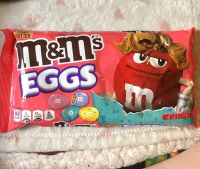 Peanut butter m&ms eggs front packaging