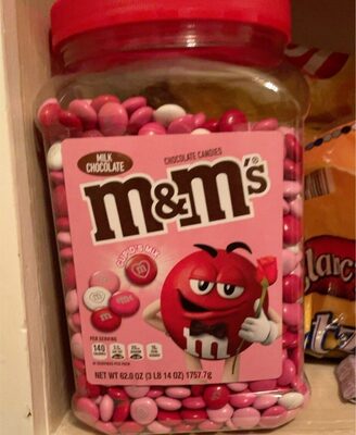 milk chocolate m&m's chocolate candies front packaging