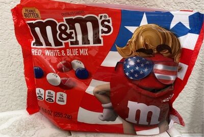 M&Ms Red White & Blue front packaging