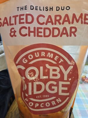 Salted Caramel & Cheddar front packaging