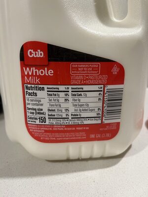Grade a whole milk