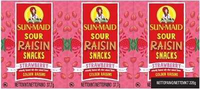 Rosiner Sour Strawberry 6 x 37,7g, 226,2 g