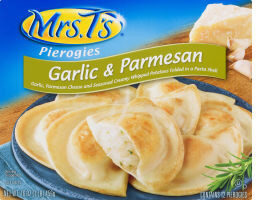 Garlic & Parmesan Pierogies front packaging
