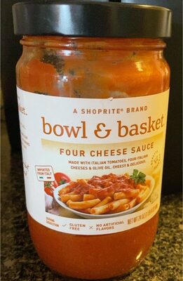 Bowl and basket four cheese sauce