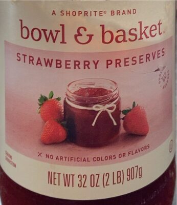 Bowl and Basket Strawberry Preserves