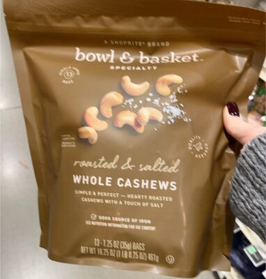 roasted & salted WHOLE CASHEWS