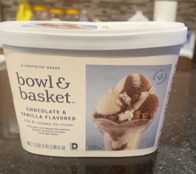 Bowl & basket chocolate and vanilla flavored