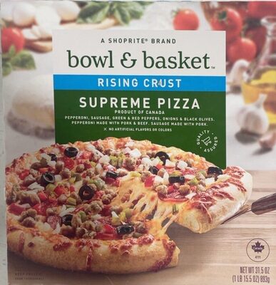 Rising crust supreme pizza