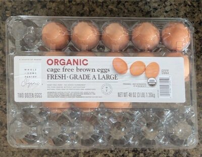 cage free brown eggs front packaging