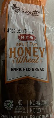 Honey Wheat Enriched Bread