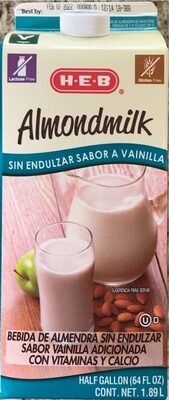 Almondmilk sin Endulzar Sabor a Vainilla