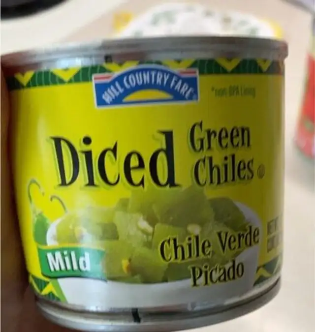 Diced Green Chilies front packaging