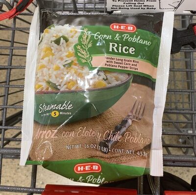 Corn & Poblano Rice front packaging