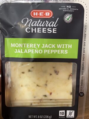 Monterey Jack with Jalapeno Peppers front packaging