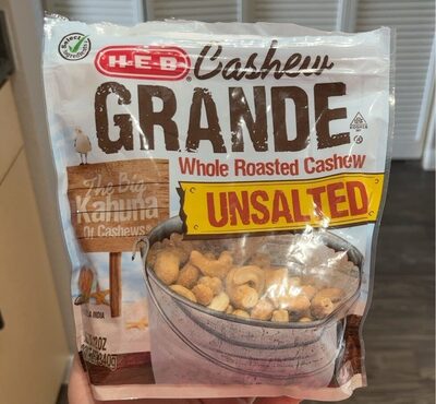 Cashew Grande Whole Roasted Cashews front packaging