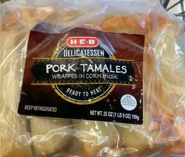 Pork tamales front packaging