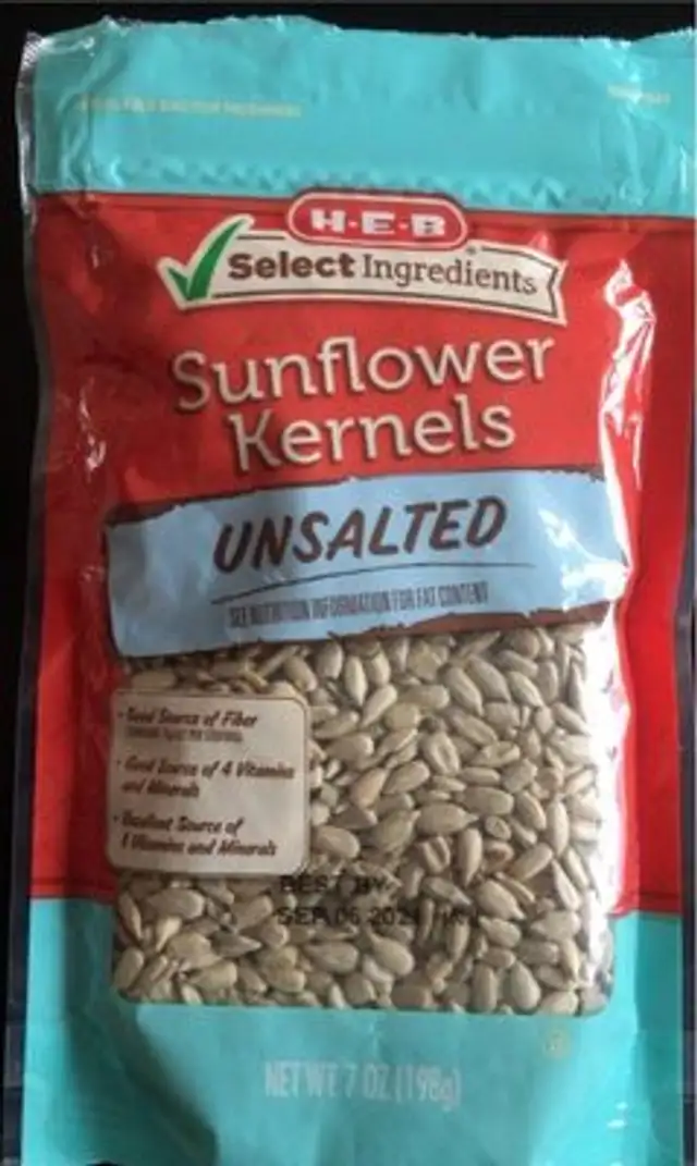 Sunflower kernels front packaging