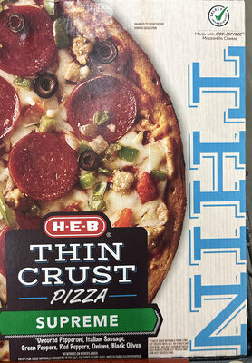 Thin Crust Pizza Supreme