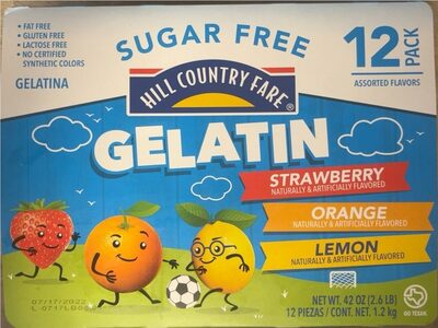 fare gelatin sugar free