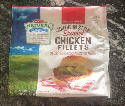 H-E-B fully cooked southern style breaded chicken fillets