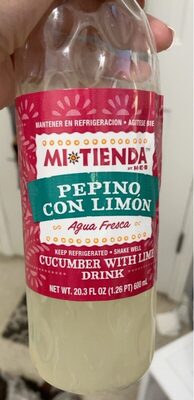 Pepino Con Limon Agua Fresca front packaging