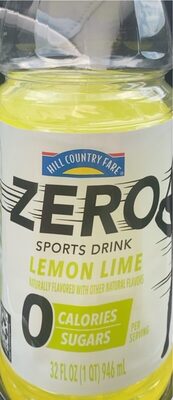 Zero sports drink lemon lime