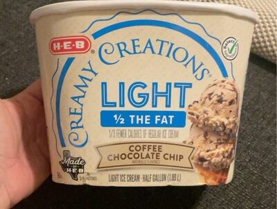 Ice cream coffee chocolate chip front packaging