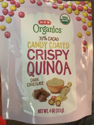 Candy coated crispy quinoa