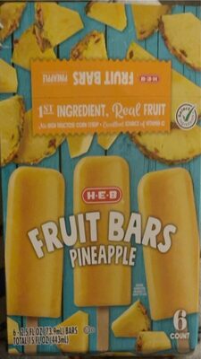 Fruit bars pineapple